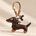 Dachshund PU Leather Keychain